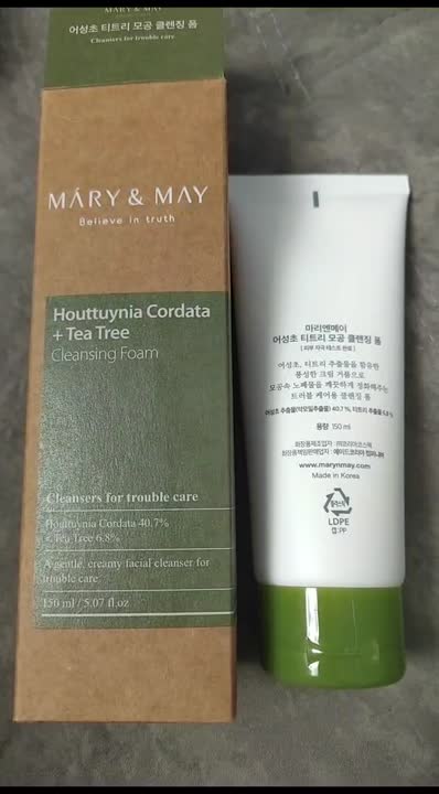 MARY MAY Пенка для умывания Houttuynia Cordata Tea Tree Cleansing