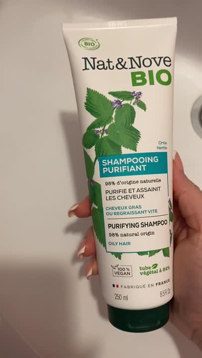 Шампунь для волос KERANOVE Шампунь для жирных волос Крапива Nat & Nove Bio Shampoo