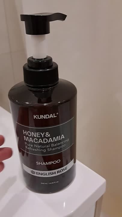 KUNDAL Шампунь для волос Английская роза Honey & Macadamia Shampoo ...