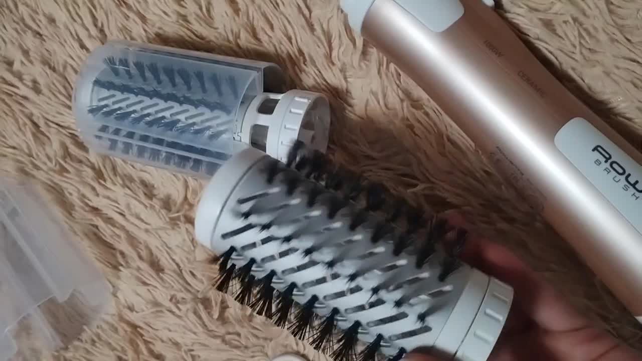 ROWENTA Фен-щетка Brush Activ Compact CF9520F0, с ионизацией и 2 ...