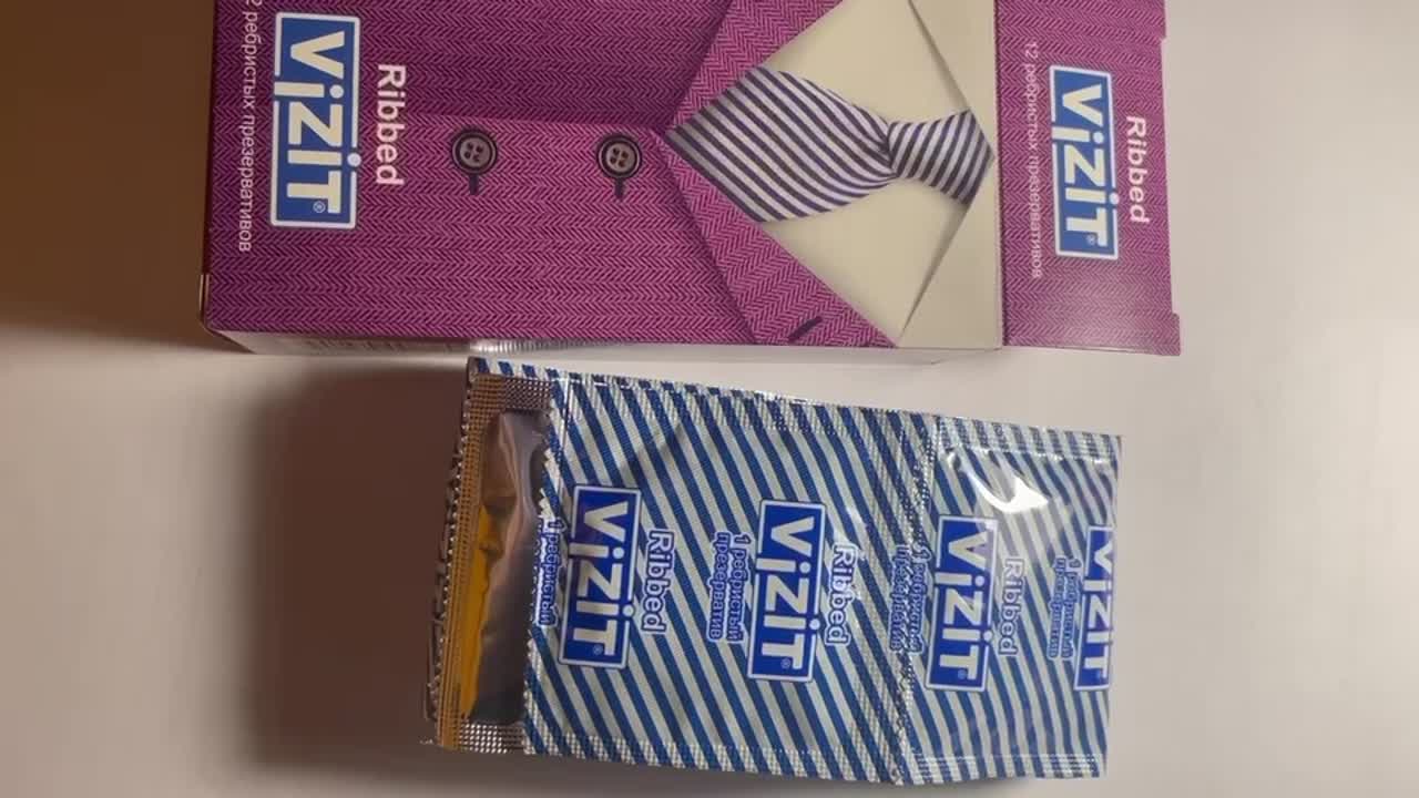 Презервативы и лубриканты VIZIT Презервативы ребристые со смазкой ...