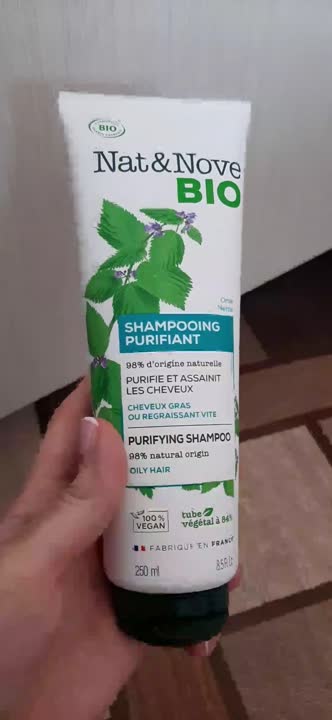 Шампунь для волос KERANOVE Шампунь для жирных волос Крапива Nat & Nove Bio Shampoo