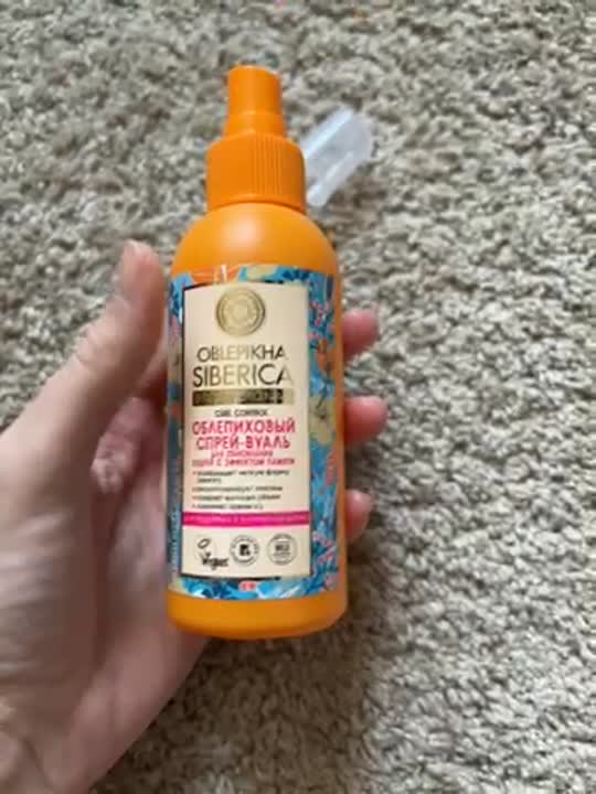 NATURA SIBERICA Спрей-вуаль для обновления кудрявых и вьющихся волос ...