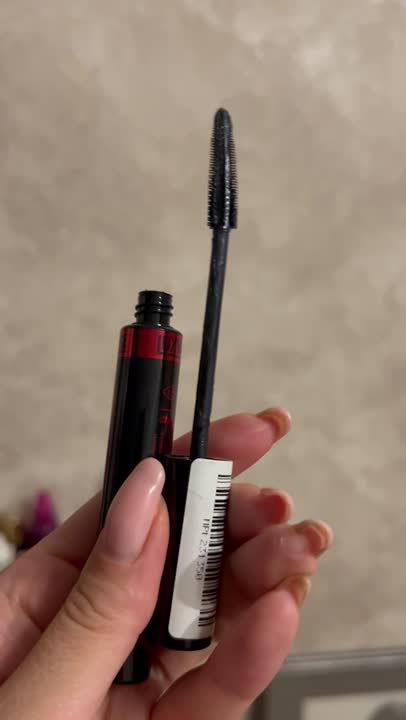 LUXVISAGE Тушь XXL СУПЕРОБЪЕМ эффект НАКЛАДНЫХ РЕСНИЦ, коричневый ...
