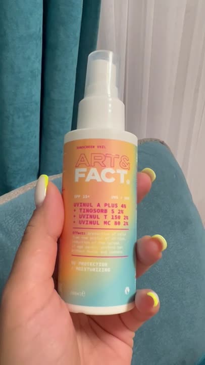 ART&FACT Cолнцезащитная вуаль SPF 15+ для лица и тела с химическими ...