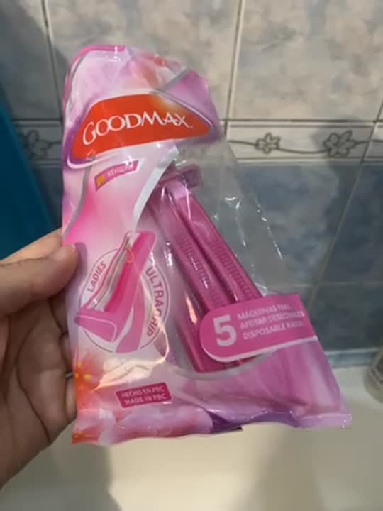 GOODMAX Бритва женская одноразовая GOODMAX SL-3018 (5шт.) с 2мя ...