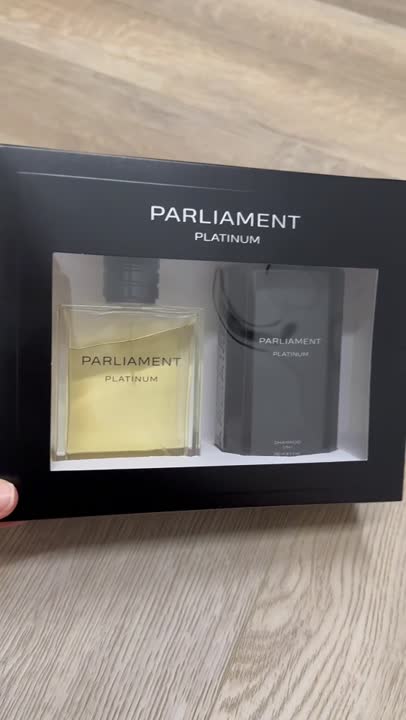 PARLIAMENT Парфюмерно-косметический набор с шампунем 3 в 1 Platinum ...