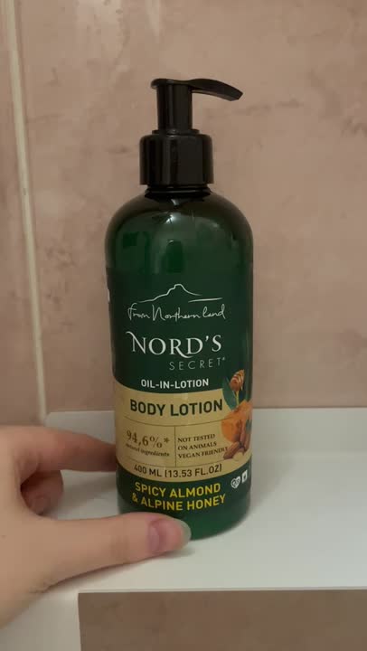Nord's Secret Moisturizing Body Lotion Spicy Almond & Alpine Honey Travel Size