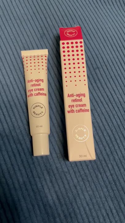 SIMPLE BEAUTY Антивозрастной крем для век с ретинолом и кофеином Anti ...